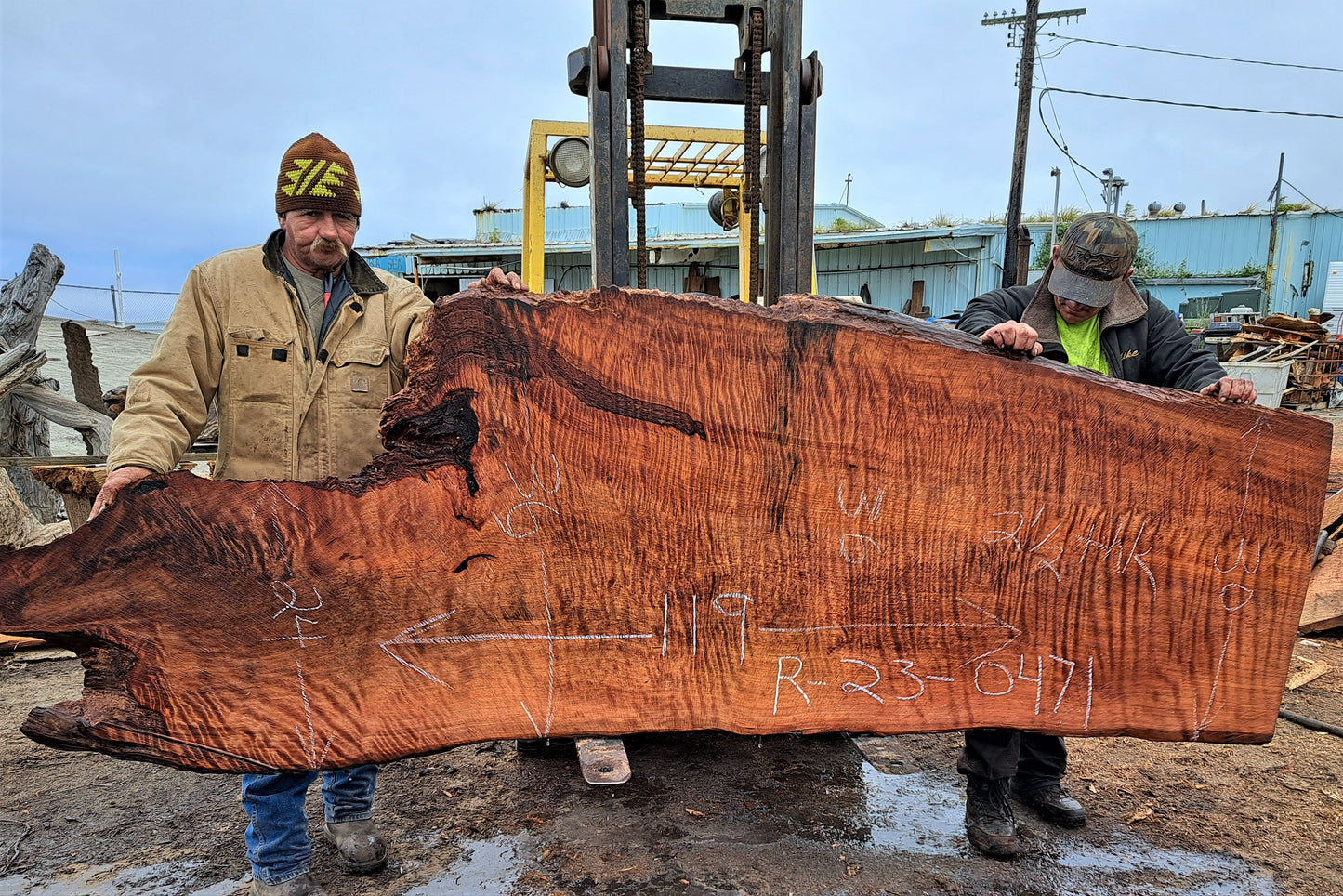 Redwood curly slab | live edge | river table | burl table | DIY | r23-0615