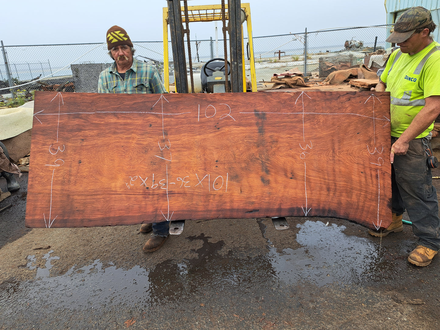 redwood with curl | Live edge dining table | DIY wood | craft woods | r23-0000