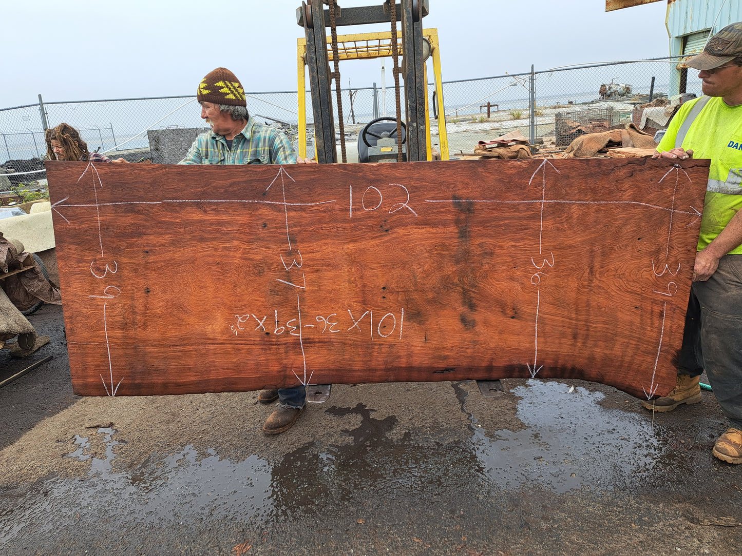 redwood with curl | Live edge dining table | DIY wood | craft woods | r23-0000