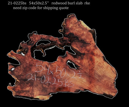 Redwood Burl | DIY | River Table | Burl table | Craft Wood | 21-0225-BS