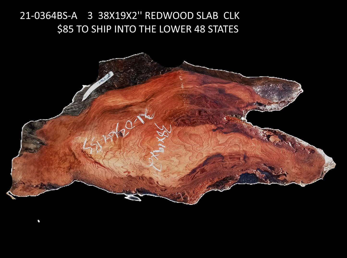 Redwood Slab | DIY Crafts | Burl Slab | Craft Wood | R21-0364