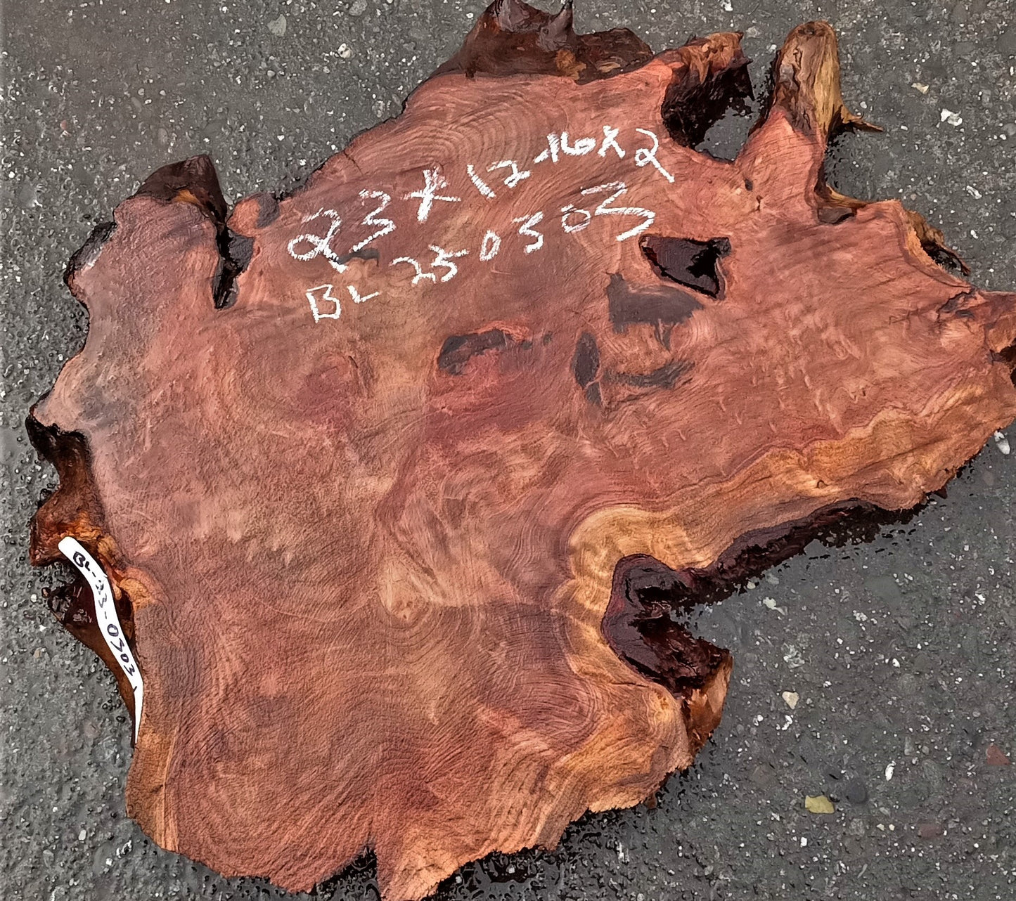 redwood burl blank | exotic wood | wood turning | DIY crafts | rbl23-0303