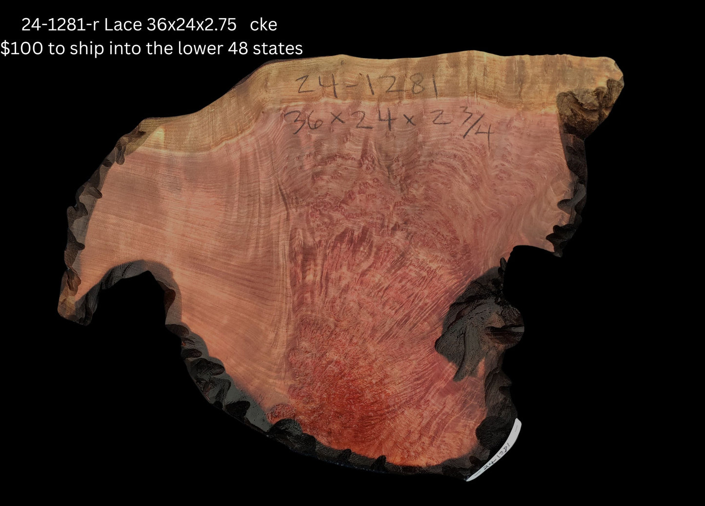 Live Edge Slab | Redwood | |Redwood Table | 24-1281-r