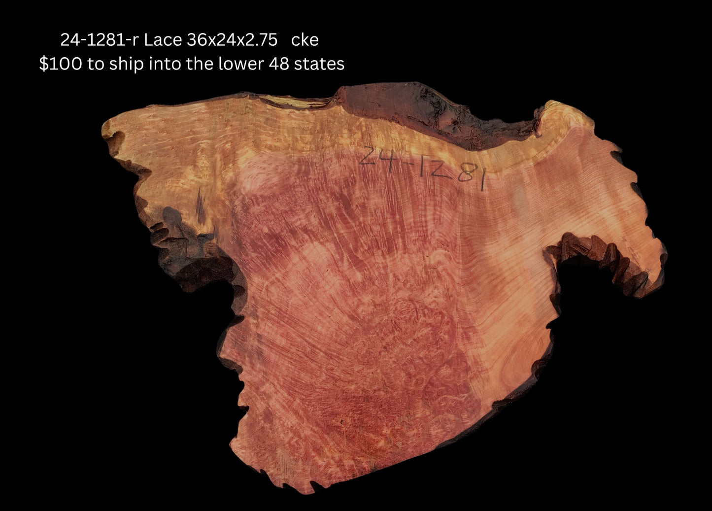 Live Edge Slab | Redwood | |Redwood Table | 24-1281-r