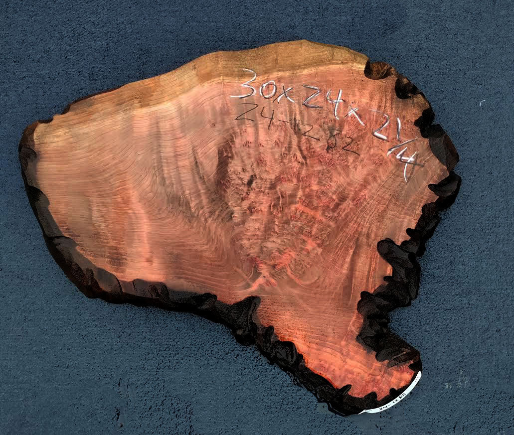 Live Edge Slab | DIY craft wood | |Redwood Table | 24-1282-r