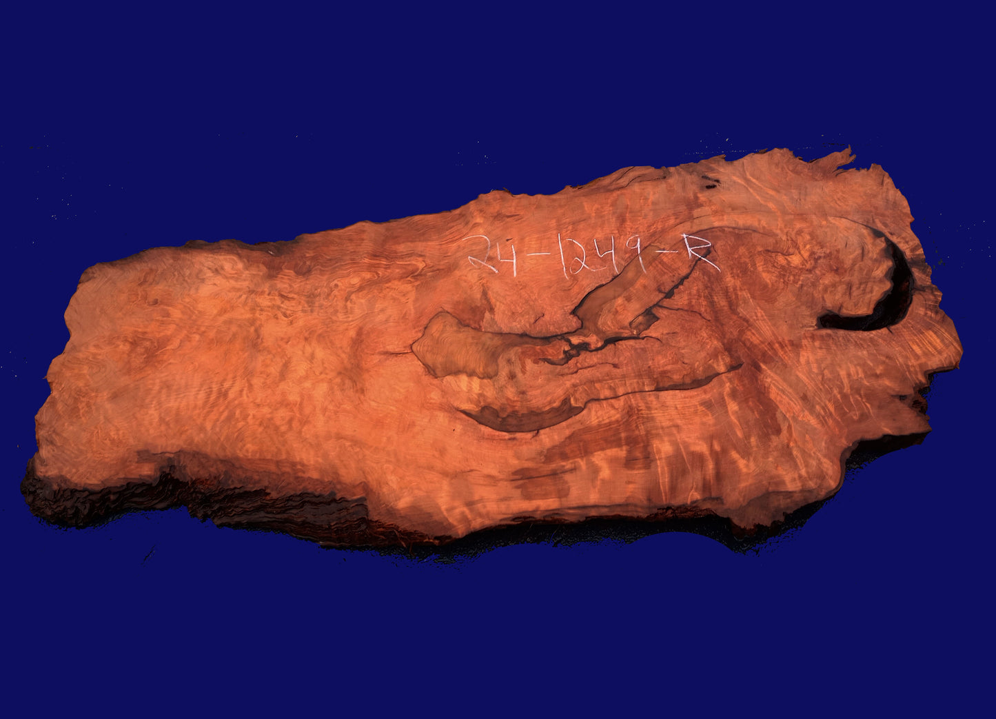 Live Edge Slab | DIY | quilted redwood | epoxy river table | guitar | 24-1249-r