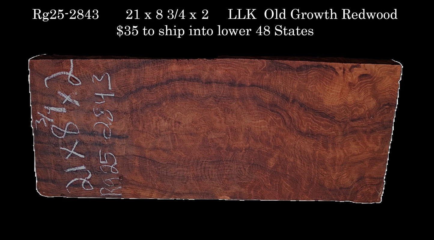 Quilted Redwood Slab | DIY | River Table | guitar billets | rg25-2843