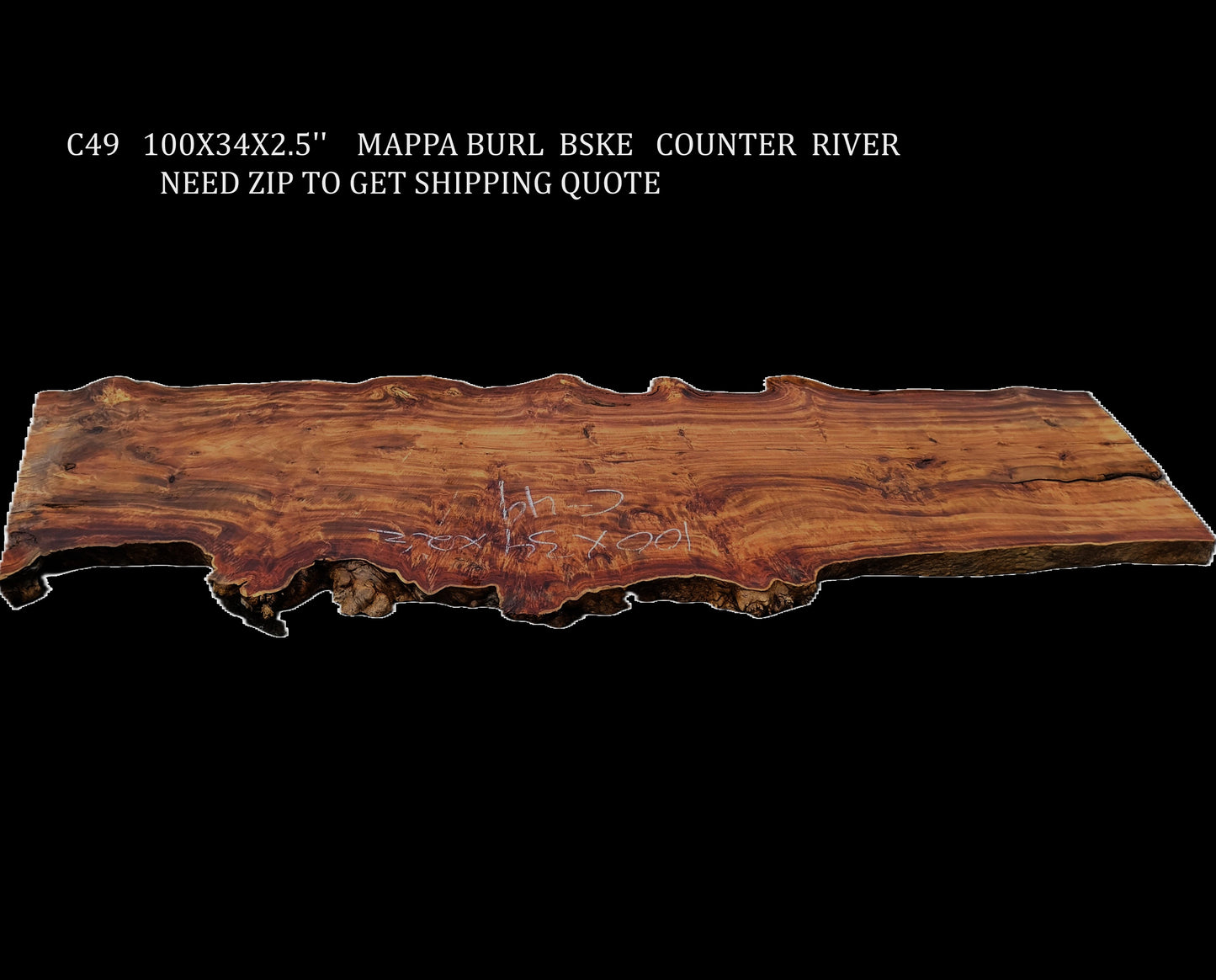 Mappa Burl | Counter Top | DIY | River Table | Bar Top | C-49