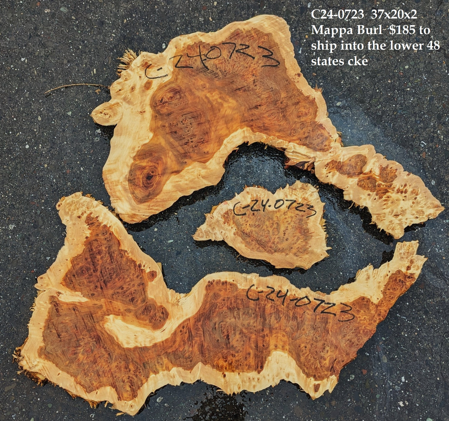 Poplar Slab | Live Edge | River Table | DIY Crafts | C24-0723