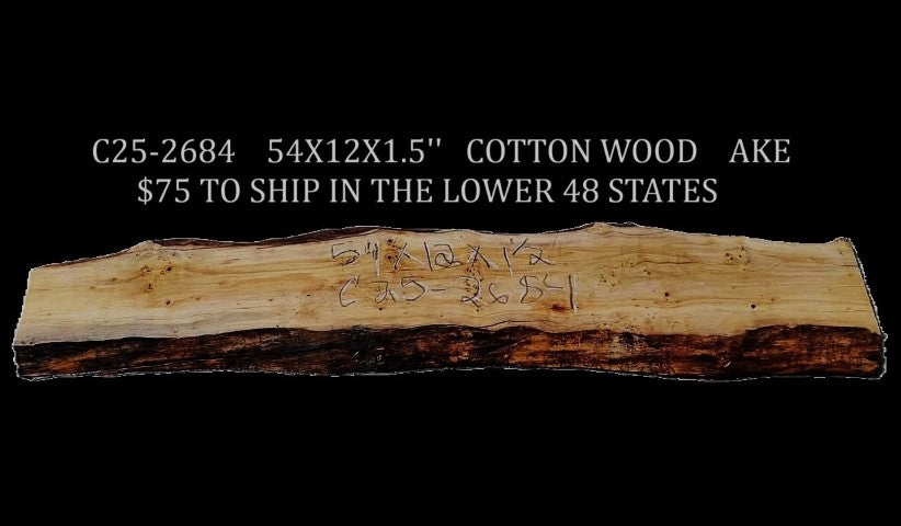 CottonWood Burl | Live Edge | DIY Crafts | River Table | C25-2684