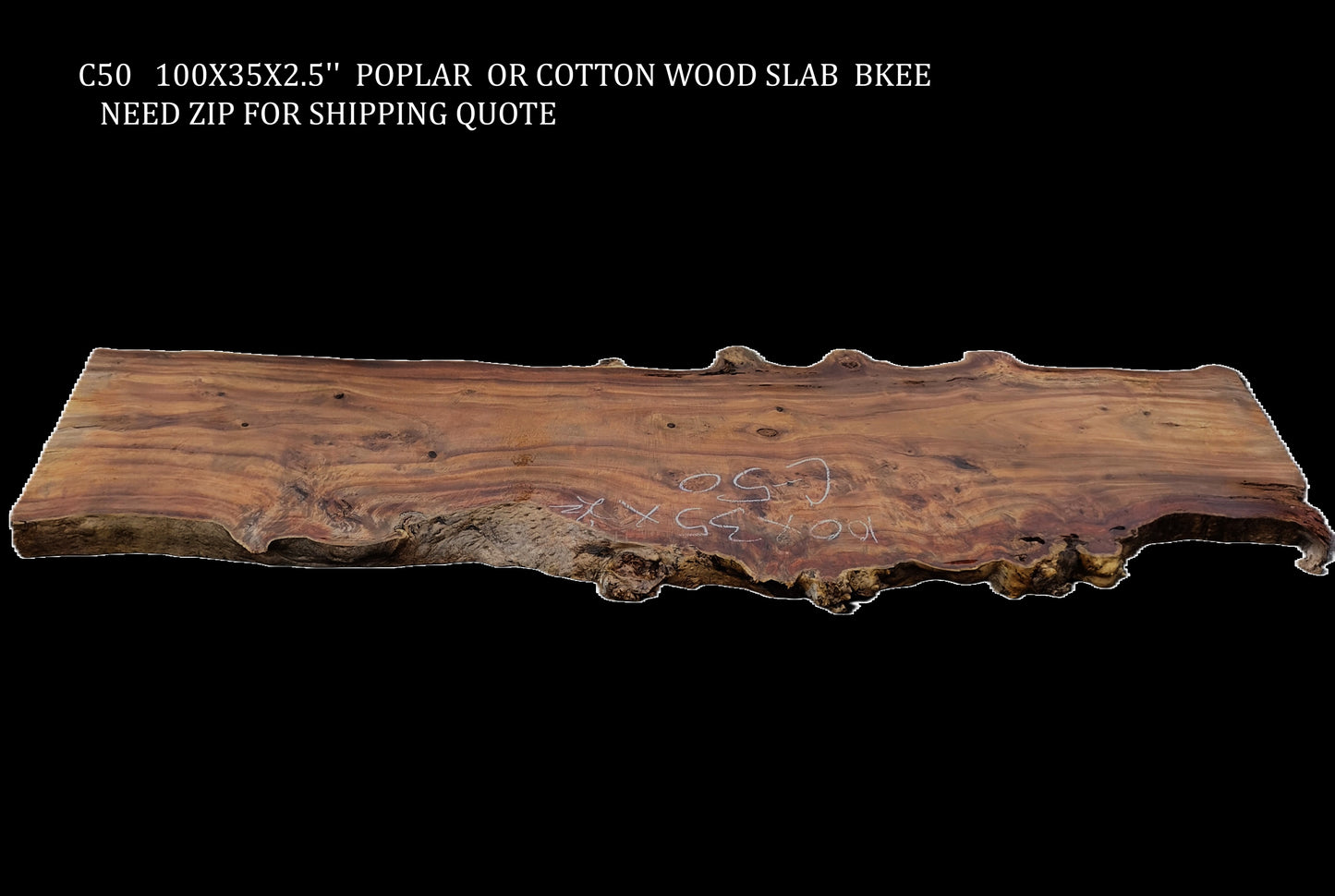Poplar/Cottonwood | Craft Wood | DIY | River Table | C50