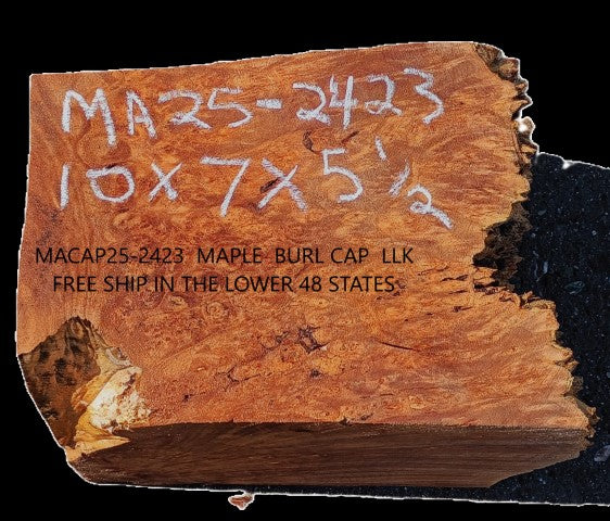 Maple Burl Cap | Turning Wood | Craft Wood | MA25-2423