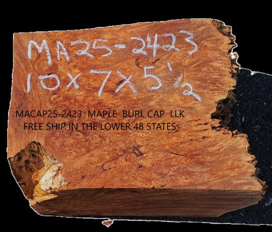 Maple Burl Cap | Turning Wood | Craft Wood | MA25-2423