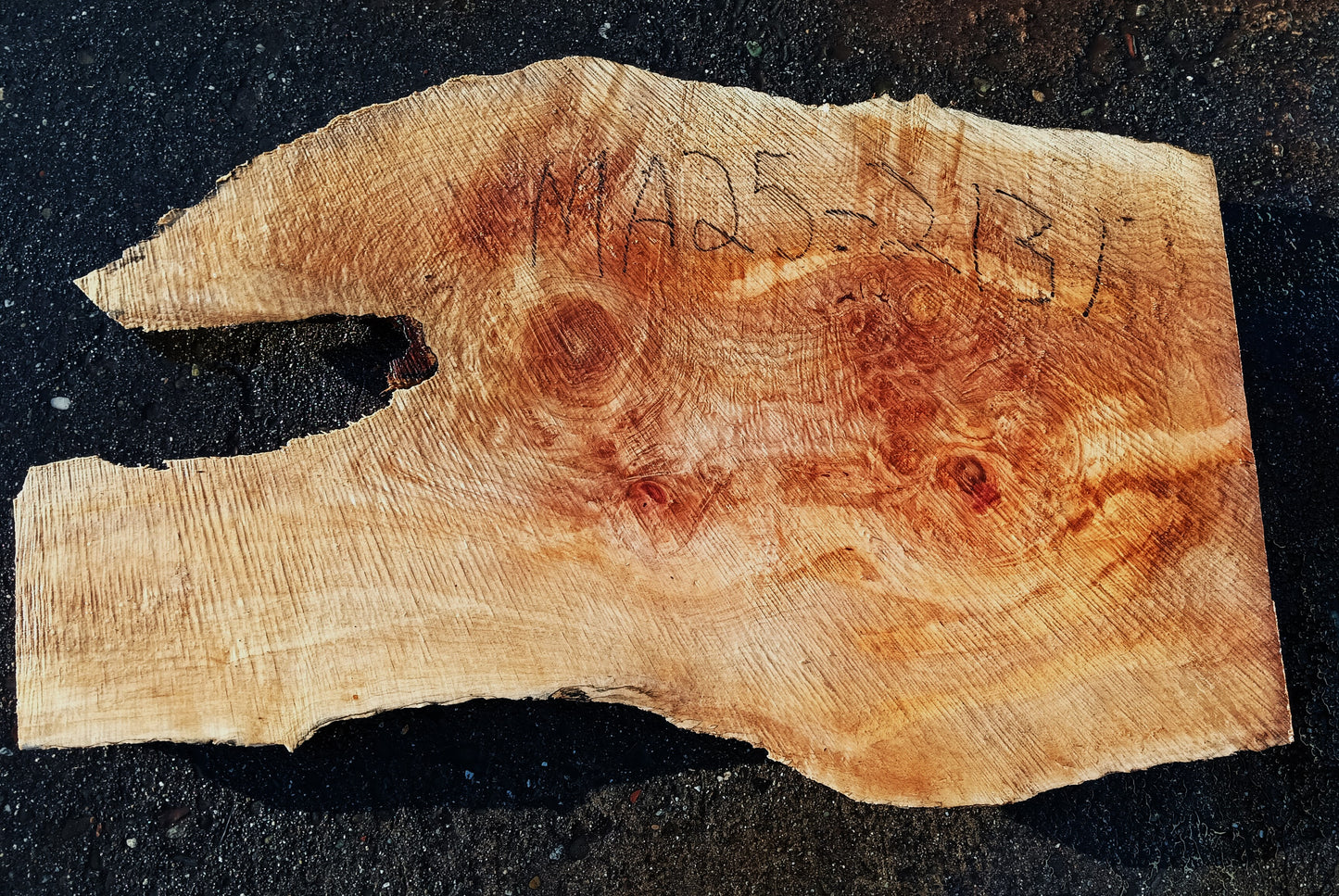 Maple Burl Slab | Live Edge | DIY Crafts | guitar billet | ma25-2131