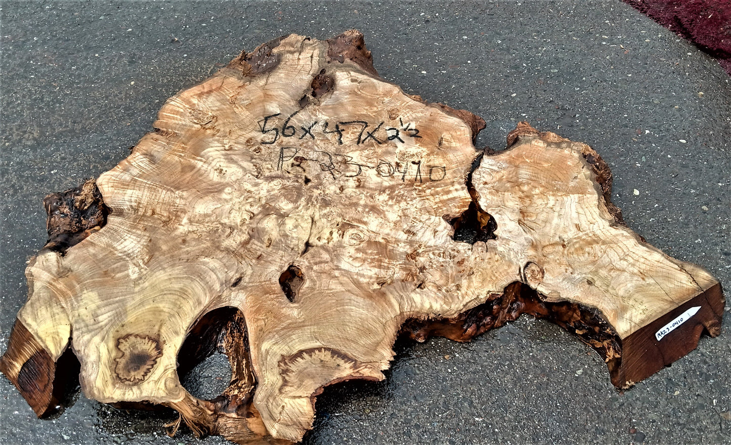 Myrtle burl slab | live edge slab | DIY wood crafts | burl table | mrt23-0471
