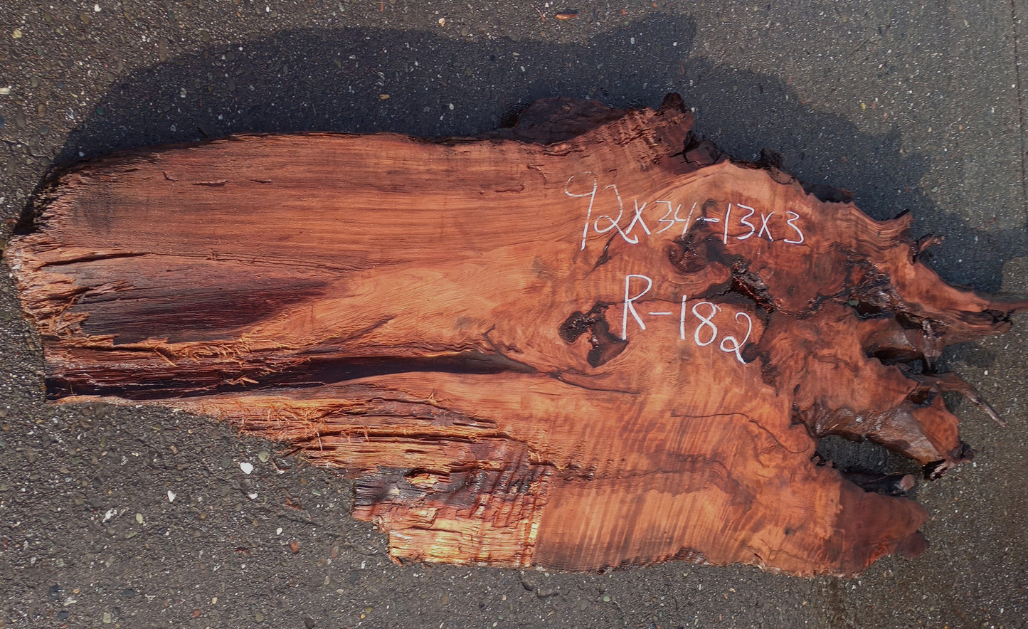 Redwood table | bar top | Live edge | curly redwood | headboard | r182