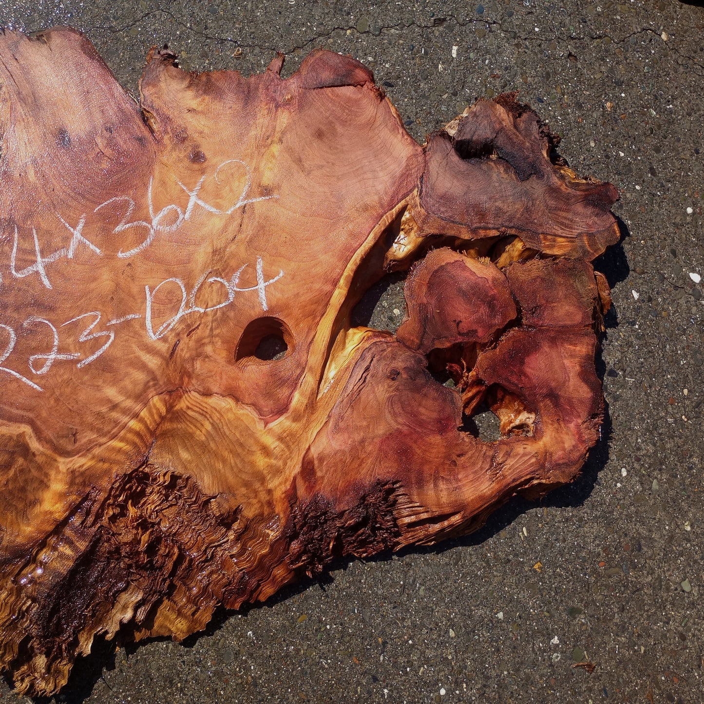 Redwood slab | rustic table | epoxy river table | DIY crafts | r23-1204