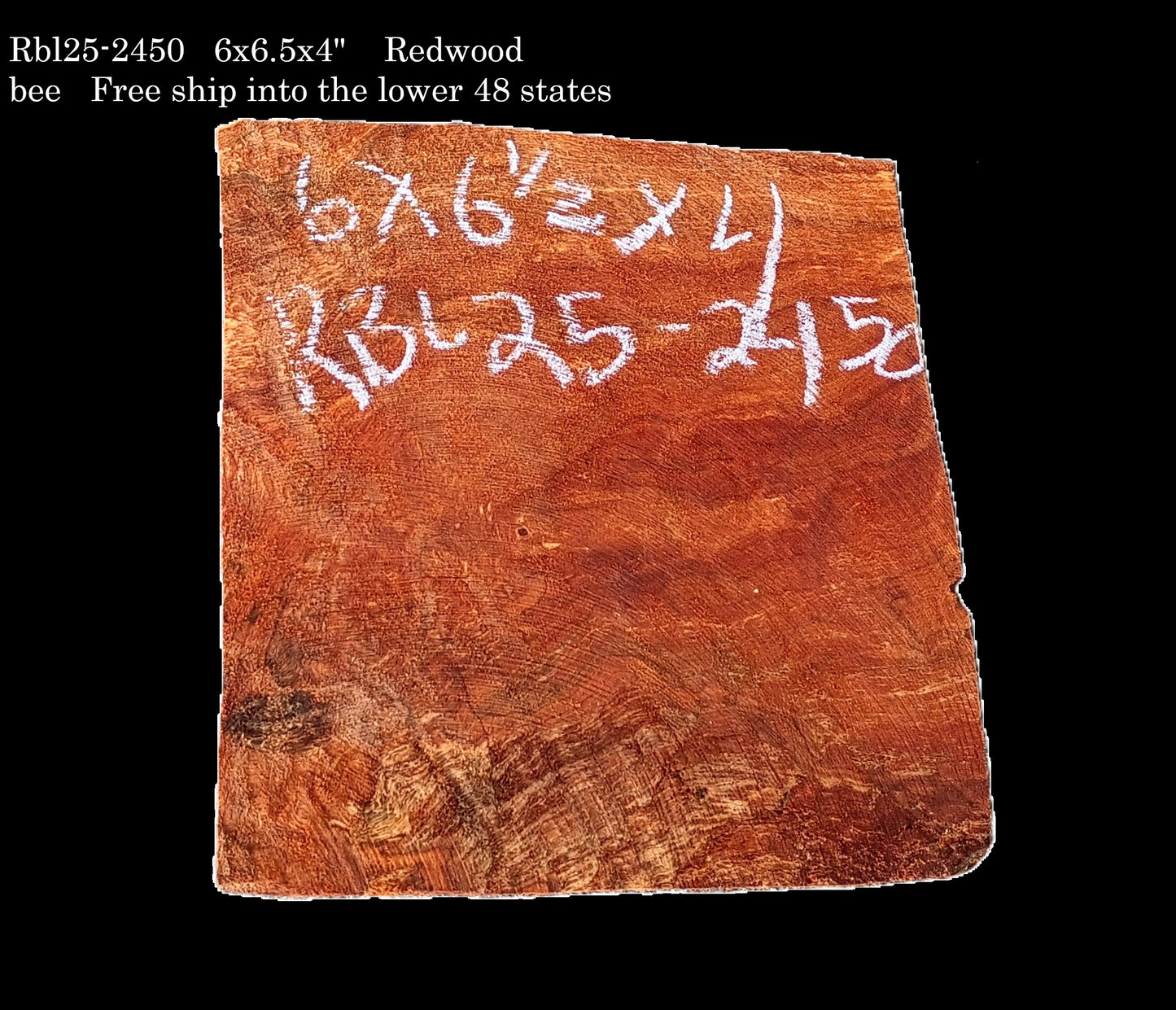 Redwood Block | Turning block | Craft Wood | RBL25-2450