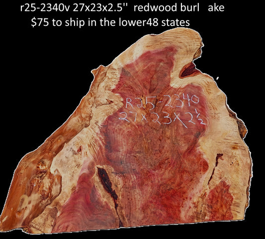 Redwood Burl | DIY Crafts | Burl Slab | River Table | R25-2340