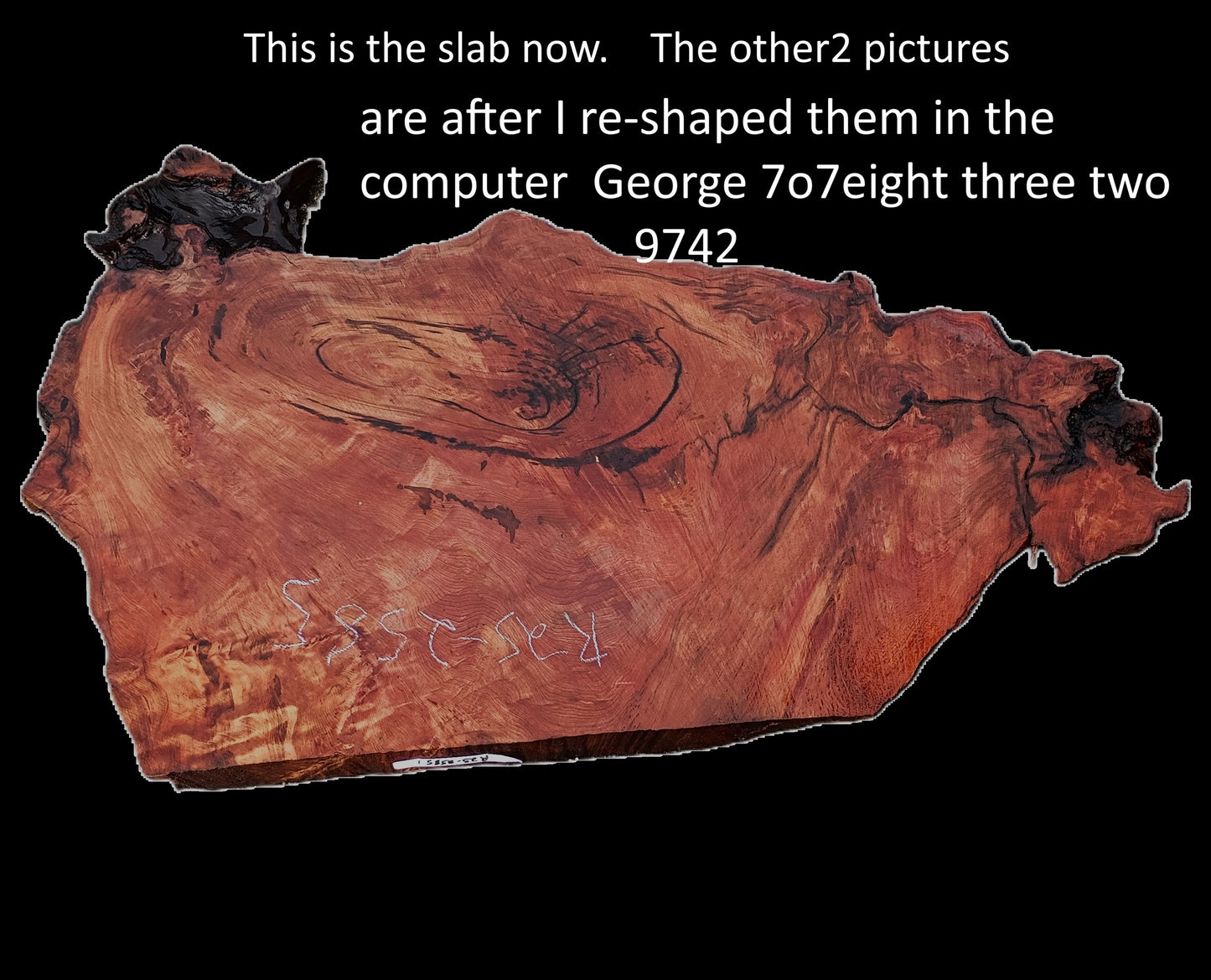 Redwood Burl Slab | DIY | burl Table | Table | R25-2585
