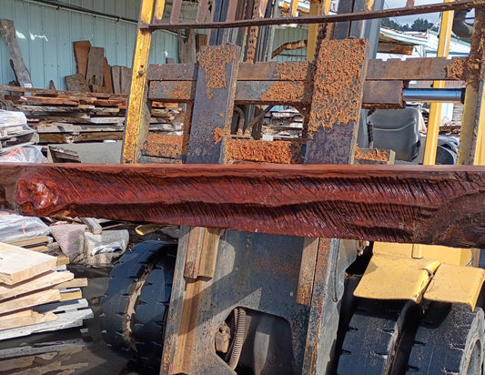 Redwood mantel | live edge shelf | fireplace surround | DIY wood | m23-0457