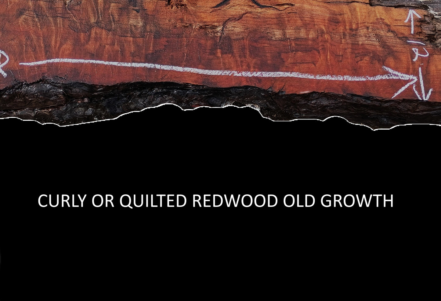 Redwood Mantel | Shelf | Curly Redwood | fireplace surround | RM25-0002