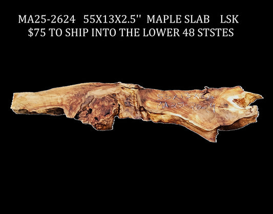 Maple Burl Slab | DIY Crafts | Headboard | Live Edge Table | MA25-2623