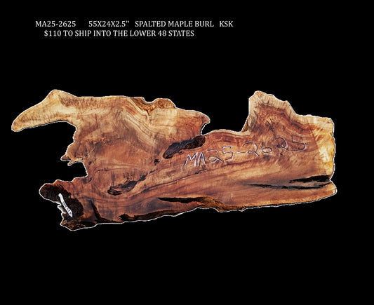 Spalted Maple Burl | epoxy table | DIY Crafts | Live Edge | MA25-2625