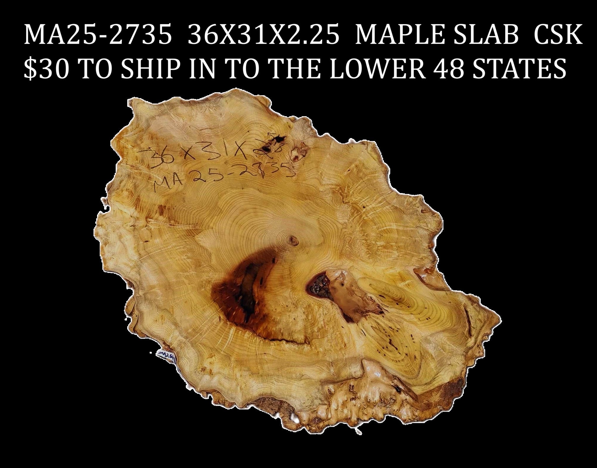 Maple Burl Craftwoods River Table DIY MA252735 Redwood Burl