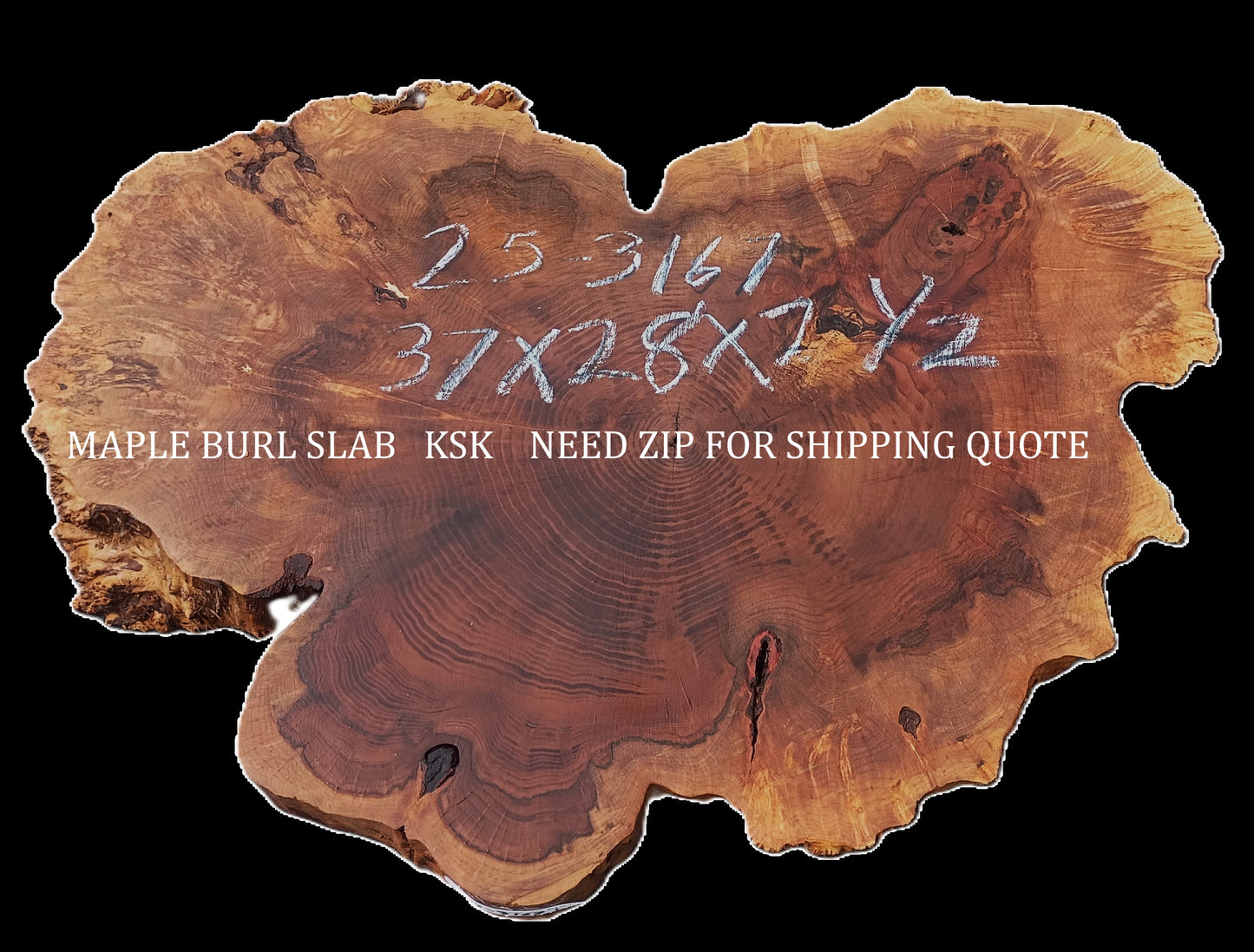 Maple Burl | Live Edge | River Table | DIY | Ma25-3161