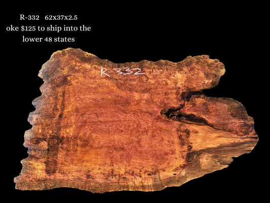Redwood Burl Slab | Desk | Table | Live Edge | DIY  | R-332