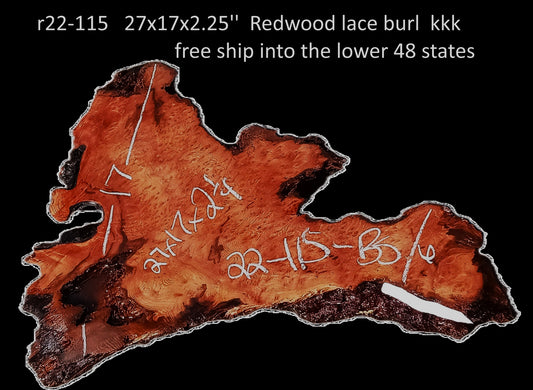 Redwood Lace Burl | DIY Crafts  | Craft Wood | R22-115