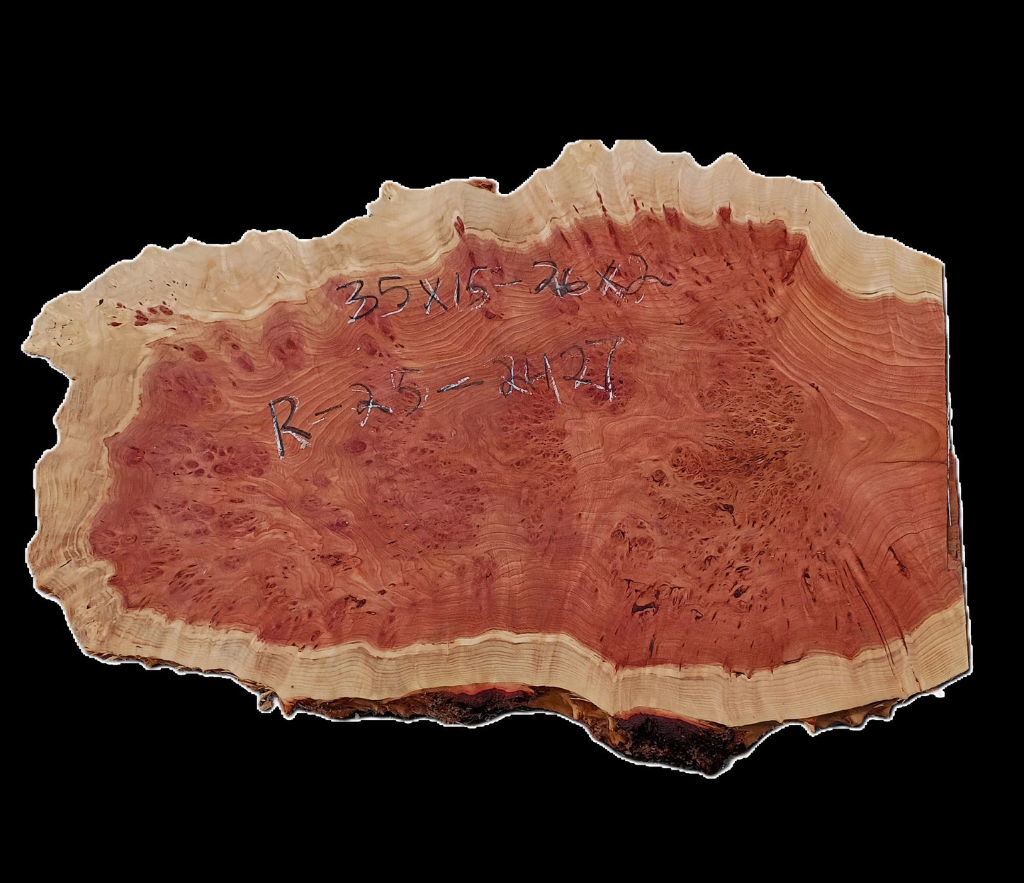 Redwood Lace Burl | Craft Wood | Table | DIY | GUITAR BILLET | R25-2427