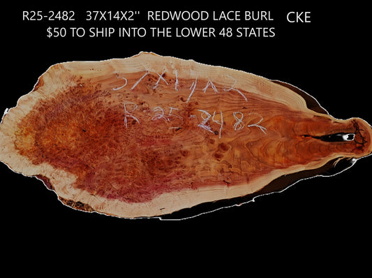 Redwood Lace Burl | DIY Crafts | Burl Slab | River Table | R25-2482
