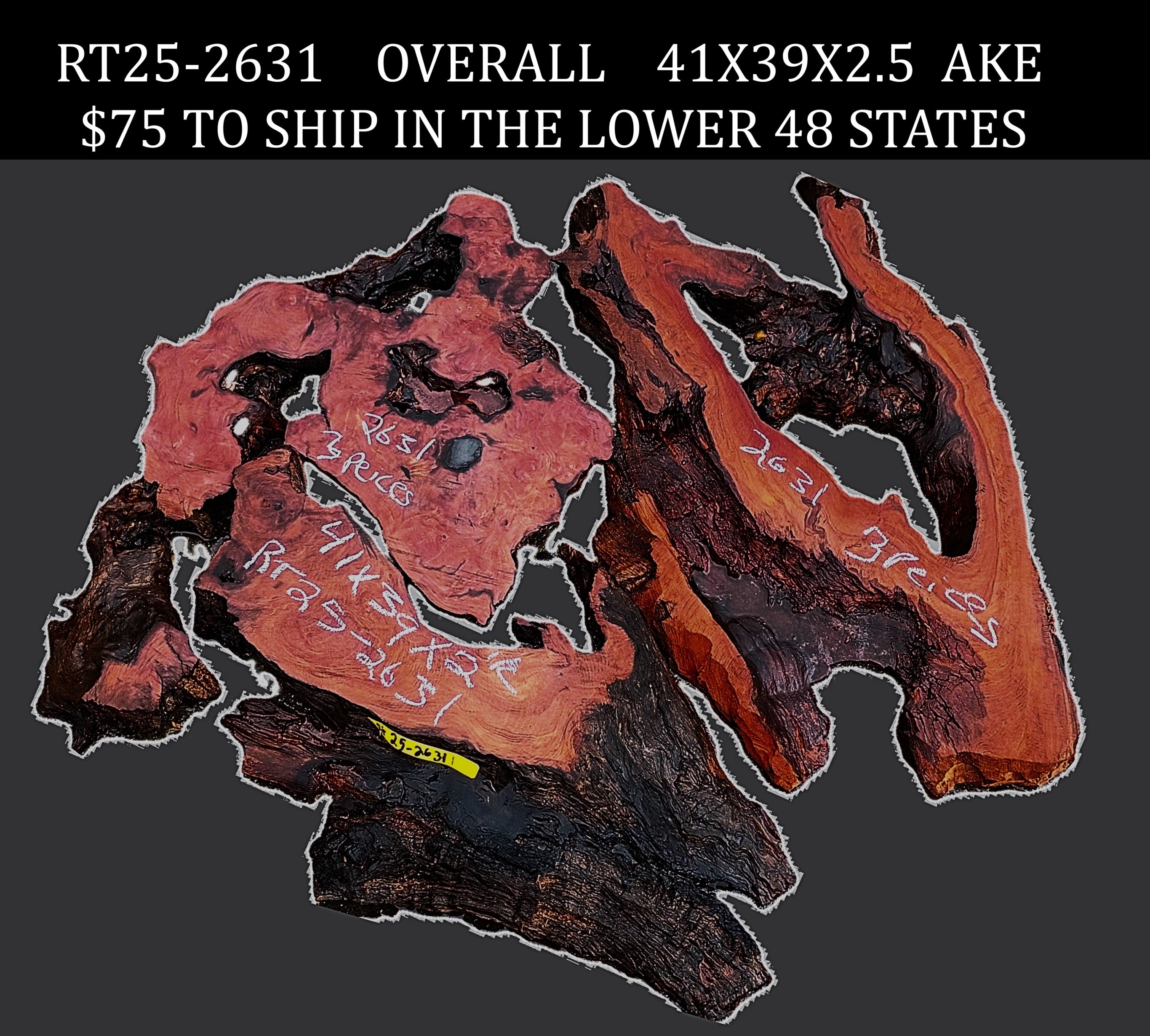 Redwood roots epoxy River Table DIY Craftwoods RT252631