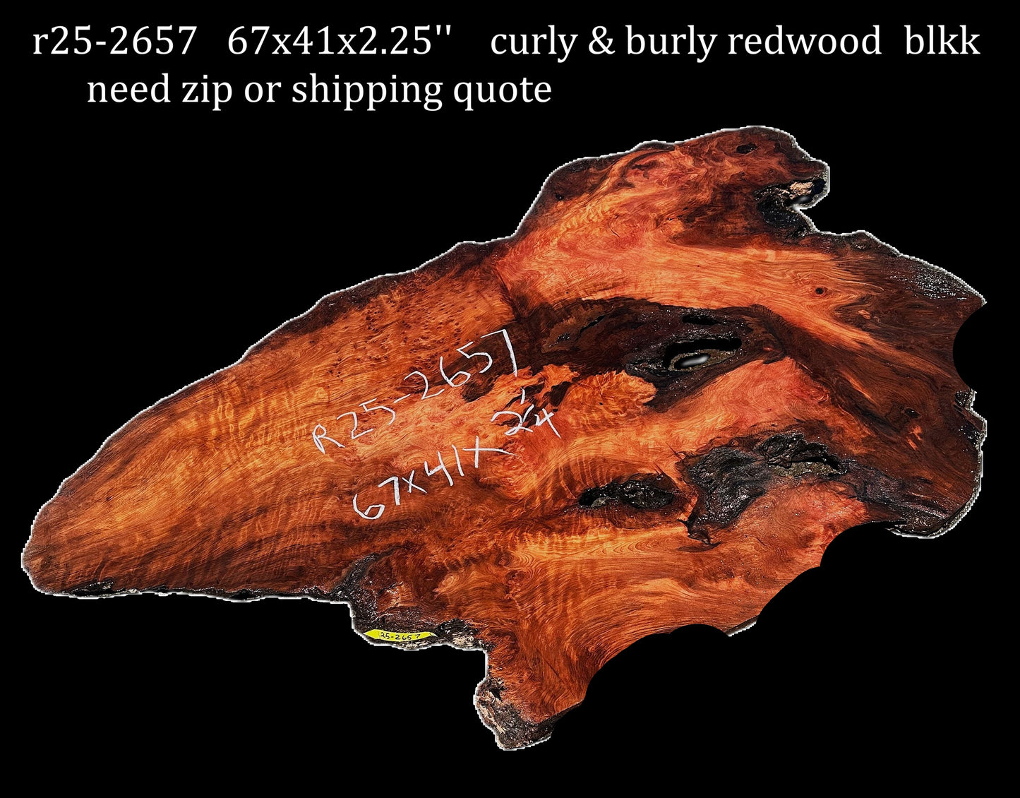 Curl and Burly Redwood | DIY | River Table | Craft Wood | R25-2657