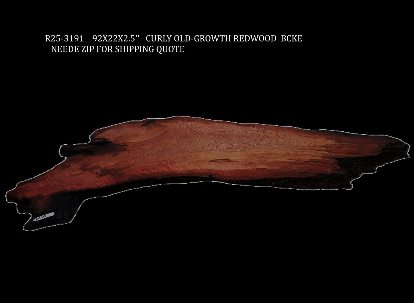 Curly Old Growth Redwood Burl | DIY | Craft Wood | R25-3191