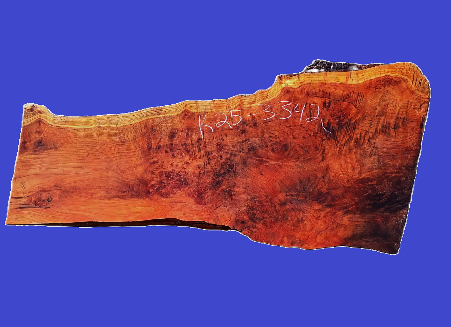 Quilted Curly Redwood Slab | DIY | Bar Counter | Table | Guitar Billets | R25-3342
