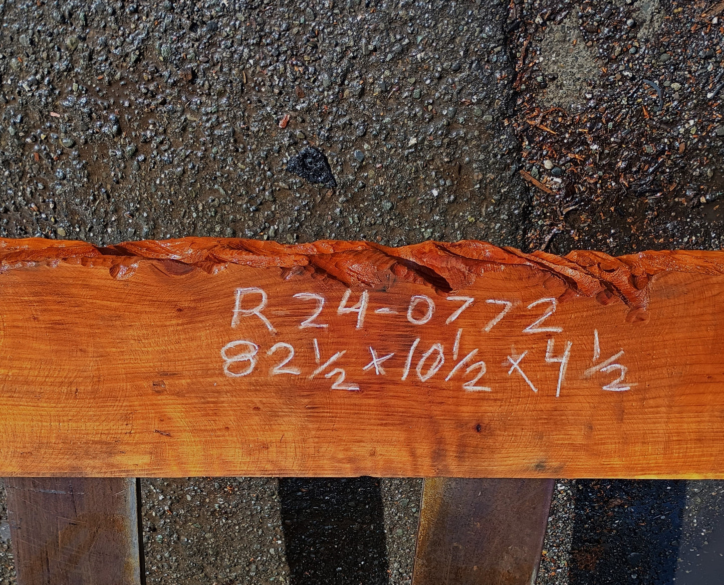 Curly Redwood Mantel | Fireplace Shelf | DIY | R24-0772