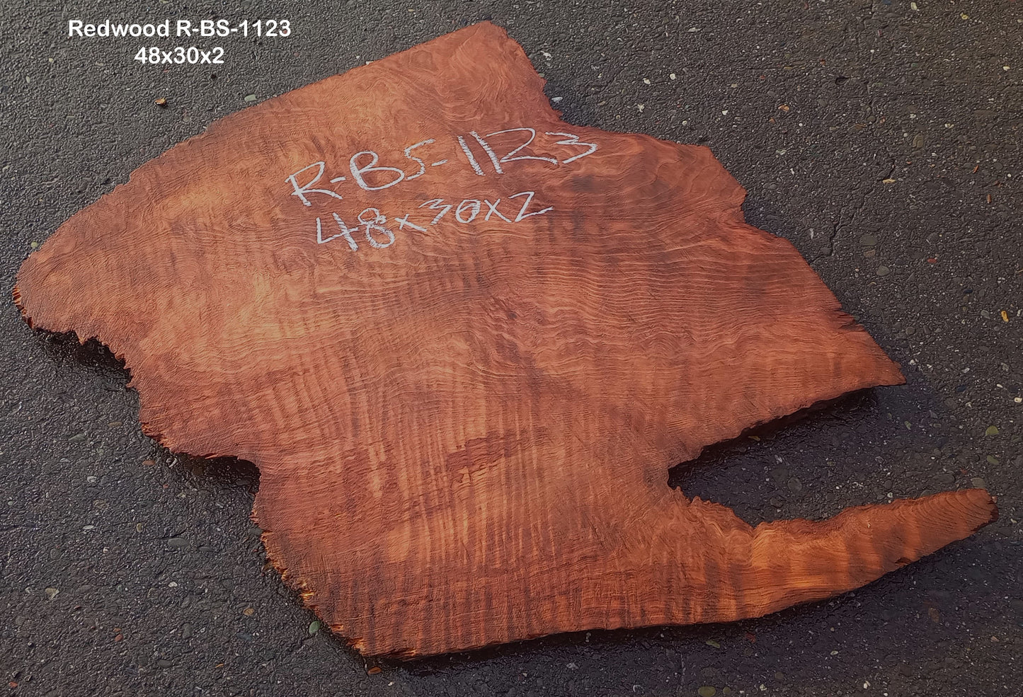 Curly redwood | Craft Wood | Redwood Slab | DIY wood | Rbs-1123