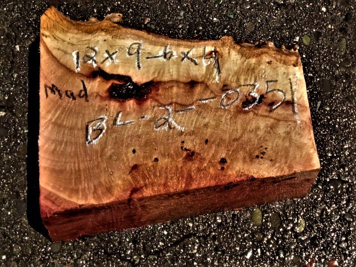 Madrone burl | bowl turning | wood turning | DIY wood crafts | bl23-0351
