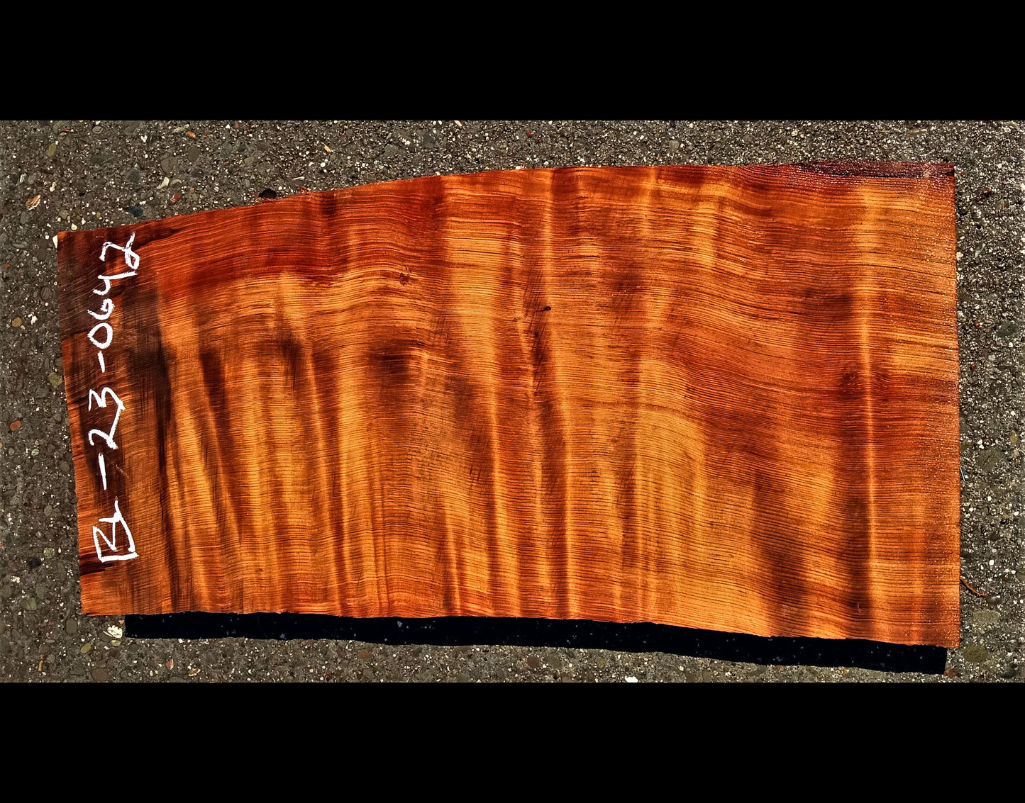 curly redwood | bowl turning | wood turning | DIY | guitar blank | bl23-0642