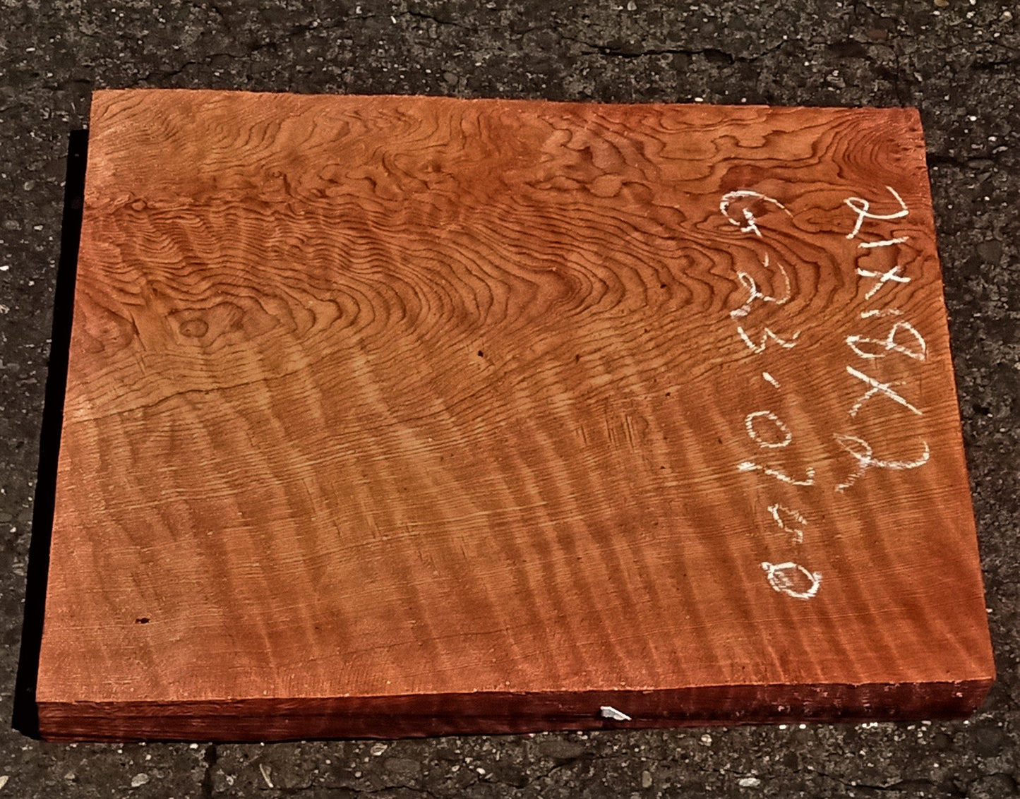 Quilted redwood | guitar billet | wood turning | DIY crafts | bl23-0702