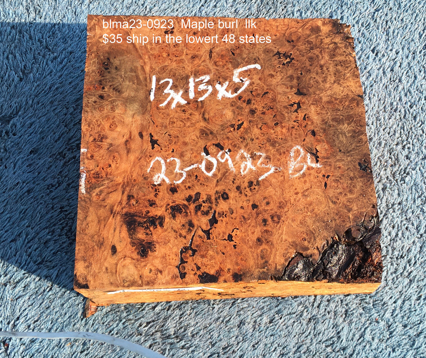 Maple burl slab | bowl blank | DIY wood | wood turning | Mabl23-0923