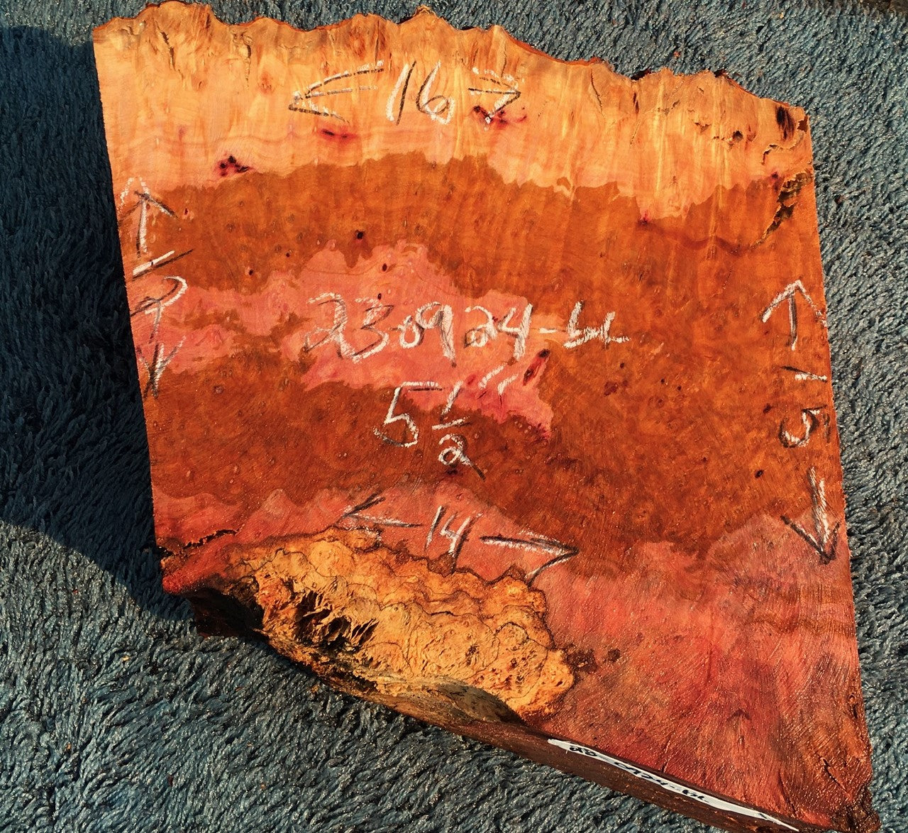 Maple burl block | bowl blank | DIY wood | wood turning | mabl23-0924