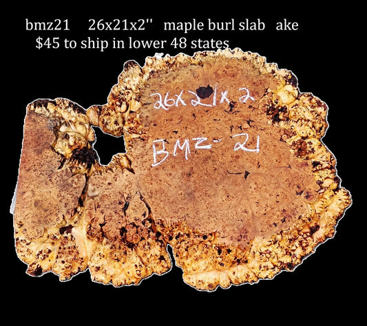 Maple Burl Block | Maple Burl | Maple Slab | End Table| DIY Crafts | BSMZ-21