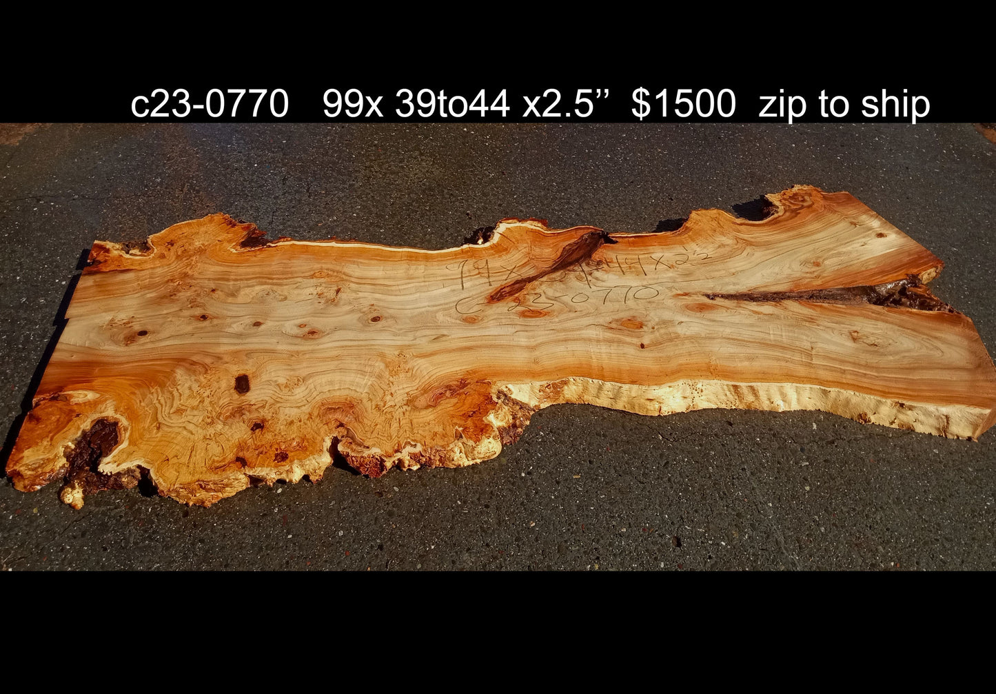 Mappa burl | Poplar | river table | live edge slab | DIY ideas | p23-0770