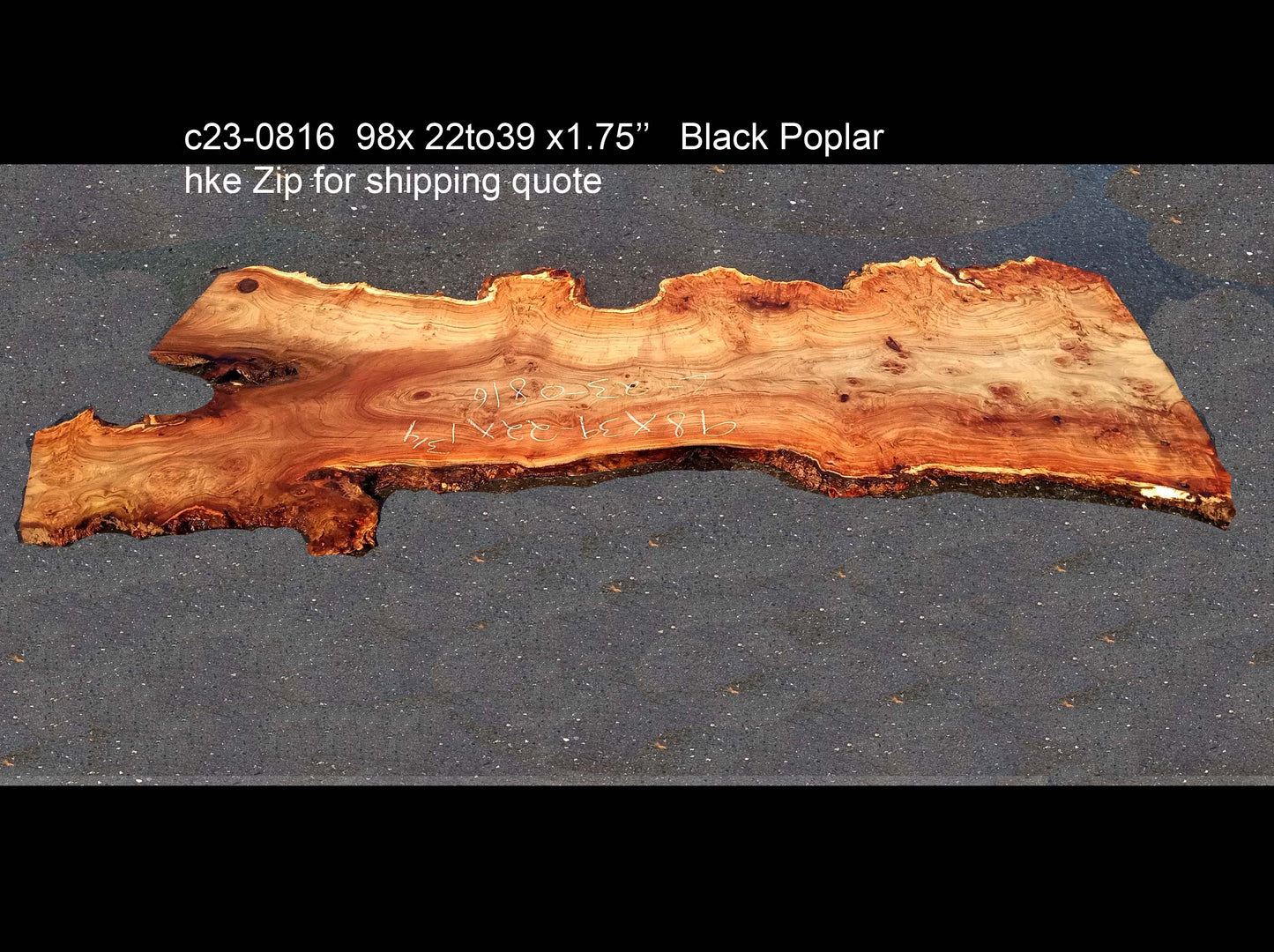 Mappa burl | Poplar | river table | live edge slab | DIY ideas | p23-0816