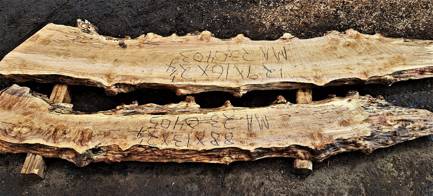 Maple burl | epoxy river table | live edge slab | DIY ideas | ma23-0403 & 0405