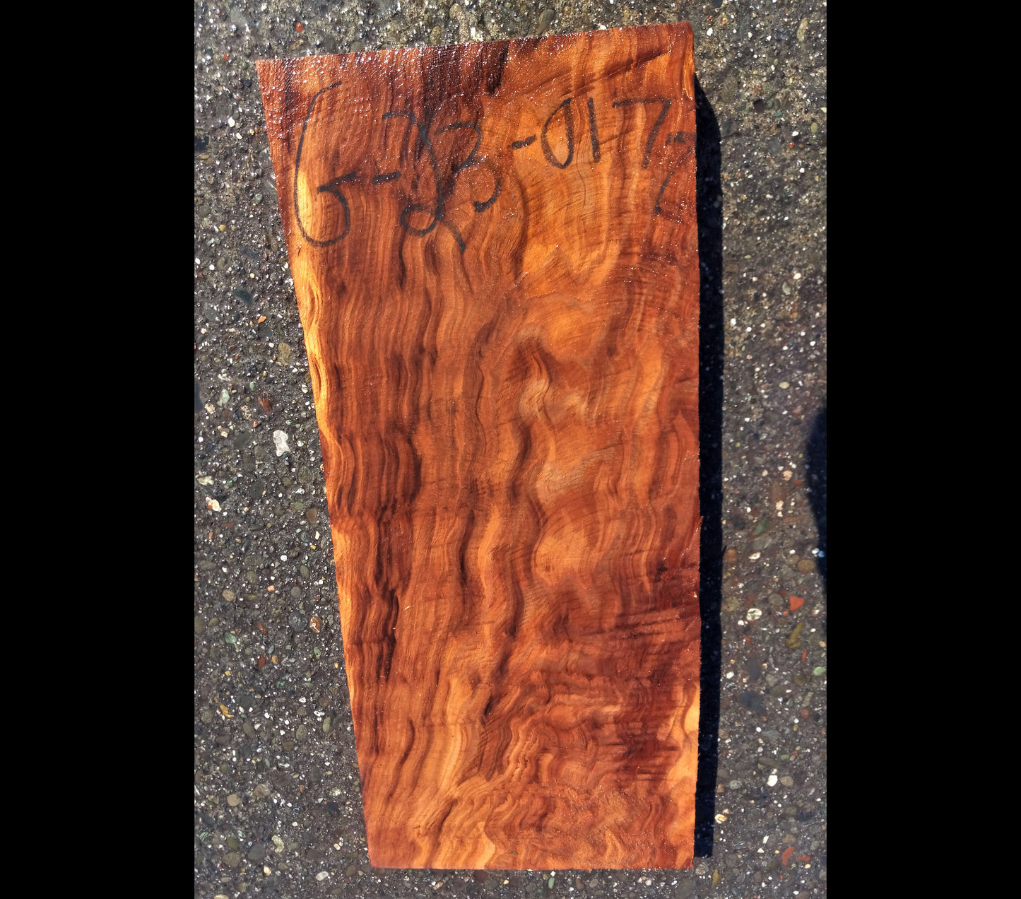 quilted redwood | guitar blank | DIY | turning | g23-0177
